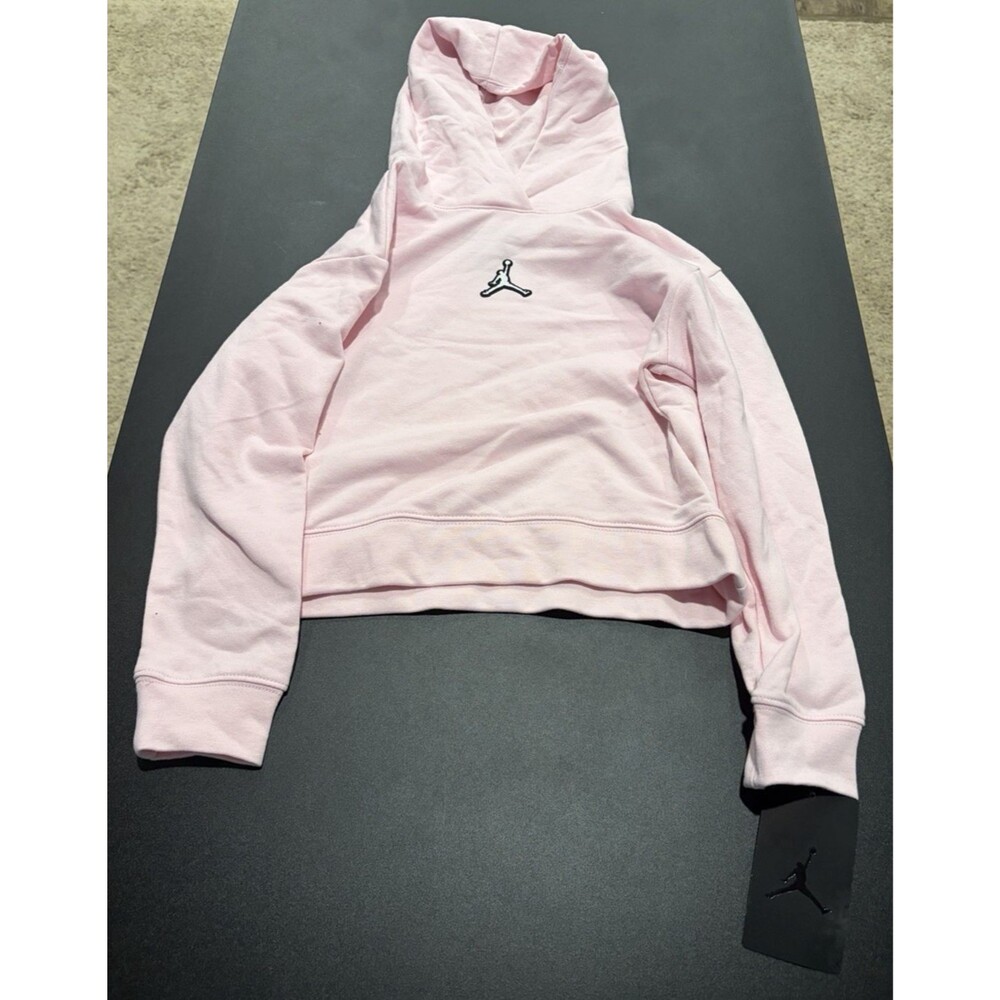 Jordan Girls Jumpman Pullover Hoodie Pink Foam 6X NWT Nike Fleece Sweatshirt